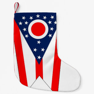 Weihnachts-Strümpfe mit der Fahne von Ohio Kleiner Weihnachtsstrumpf