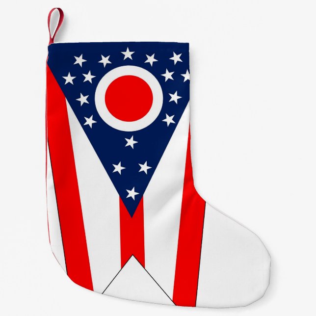 Weihnachts-Strümpfe mit der Fahne von Ohio Kleiner Weihnachtsstrumpf (Vorderseite)