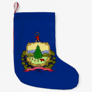 Weihnachts-Strümpfe mit der Fahne von Vermont Kleiner Weihnachtsstrumpf