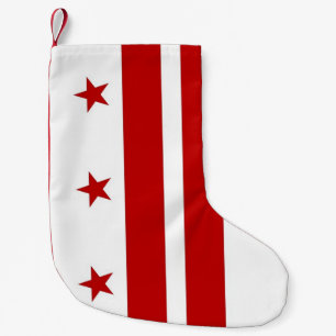 Weihnachts-Strümpfe mit der Fahne von Washington D Kleiner Weihnachtsstrumpf