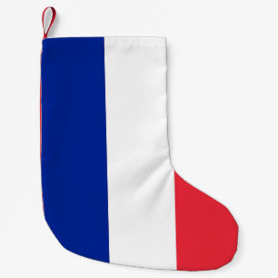 Weihnachts-Strümpfe mit der Flagge Frankreichs Kleiner Weihnachtsstrumpf