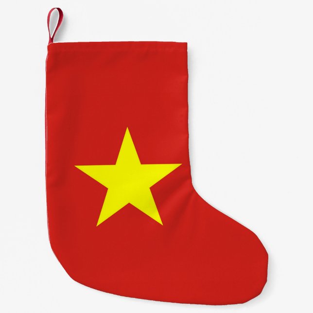 Weihnachts-Strümpfe mit der Flagge Vietnams Kleiner Weihnachtsstrumpf (Vorderseite)