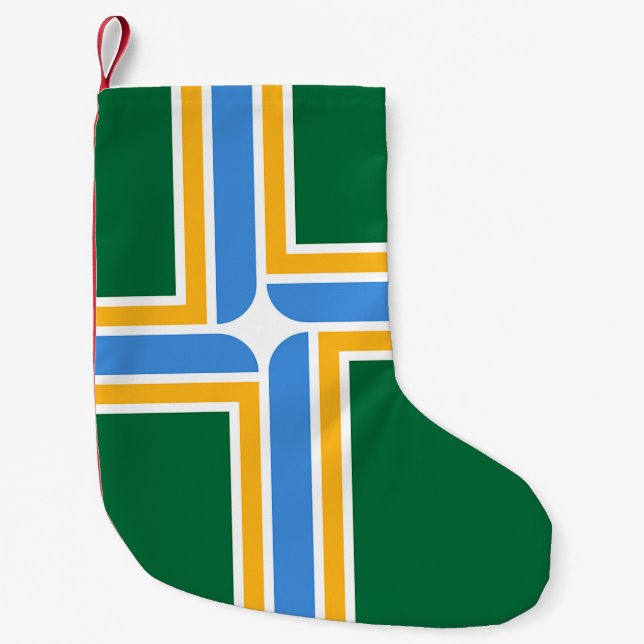 Weihnachts-Strümpfe mit der Flagge von Portland Kleiner Weihnachtsstrumpf (Vorderseite)