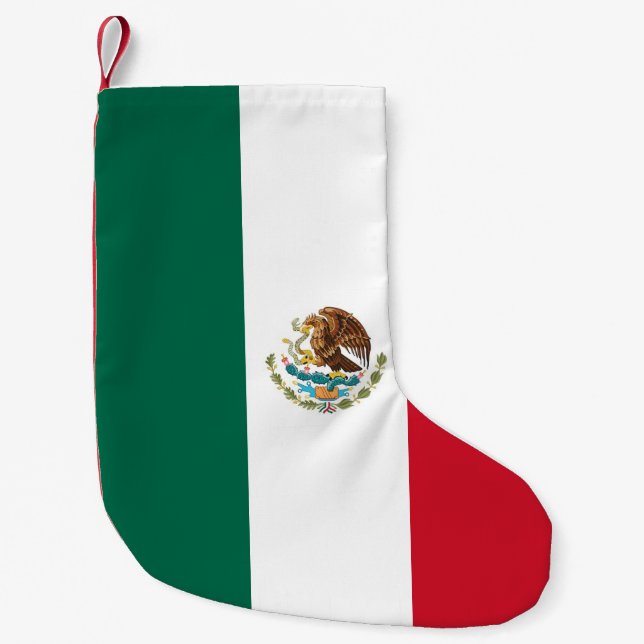Weihnachts-Strümpfe mit mexikanischer Flagge Kleiner Weihnachtsstrumpf (Vorderseite)