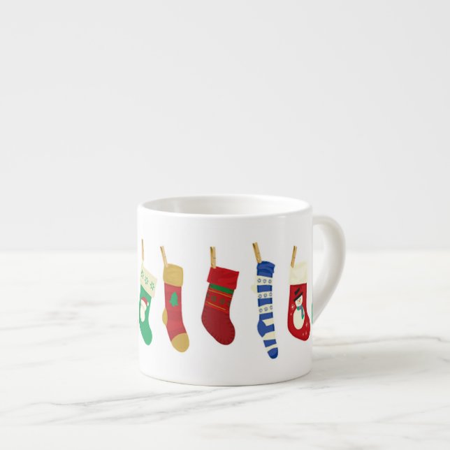 Weihnachts-Strümpfe Tasse (Vorderseite Rechts)