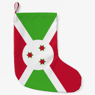 Weihnachts-Strümpfe unter der Flagge Burundis Kleiner Weihnachtsstrumpf