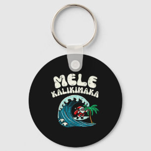 Weihnachts-Surfing-Santa Mele Kalikimaka Xmas Männ Schlüsselanhänger