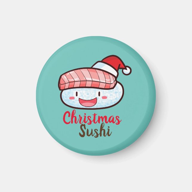 Weihnachts-Sushi-Magnet Magnet (Vorne)