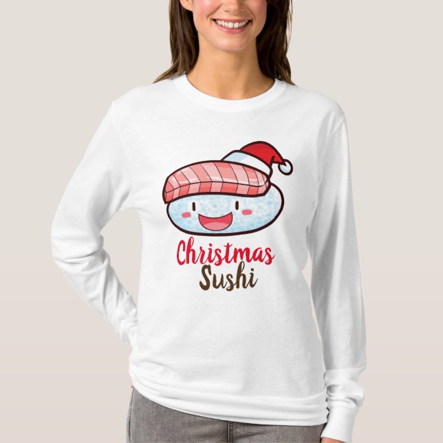 Weihnachts-Sushi-T - Shirt (Vorderseite)