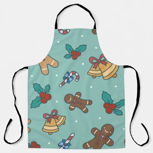 Weihnachts-Süßigkeiten-Design Schürze (Vorderseite)