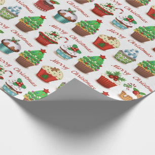 Weihnachts-Süßigkeiten Geschenkpapier