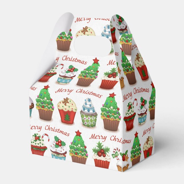 Weihnachts-Süßigkeiten Geschenkschachtel (Rückseite)