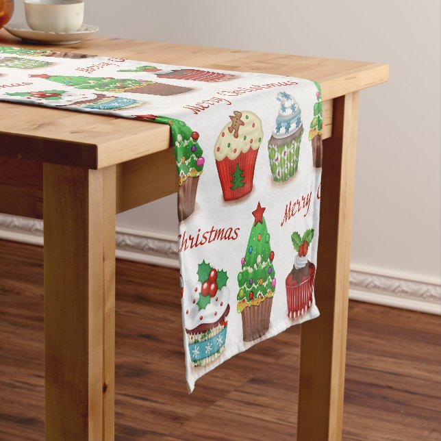 Weihnachts-Süßigkeiten Kurzer Tischläufer (Beispiel)