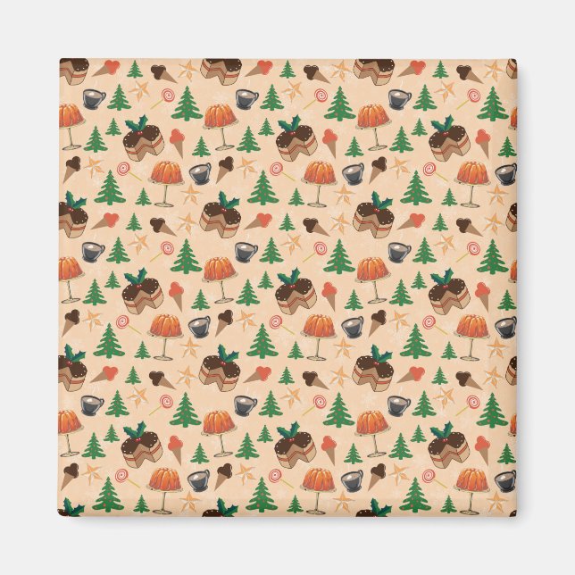 Weihnachts-Süßigkeiten Magnet (Vorne)