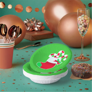 Weihnachts-Süßigkeiten Pappteller