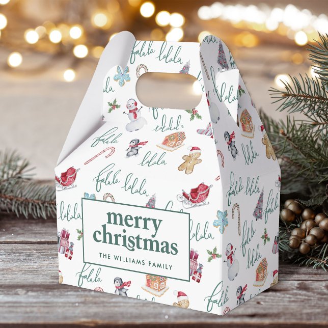 Weihnachts-Süßigkeiten und Snowmen Geschenkschachtel (Von Creator hochgeladen)