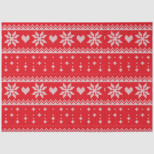 Weihnachts-Sweater Hört Schneeflocken Weihnachten Seidenpapier