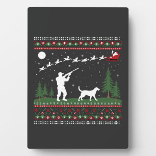Weihnachts-Sweater Jagdsaison Weihnachten Fotoplatte