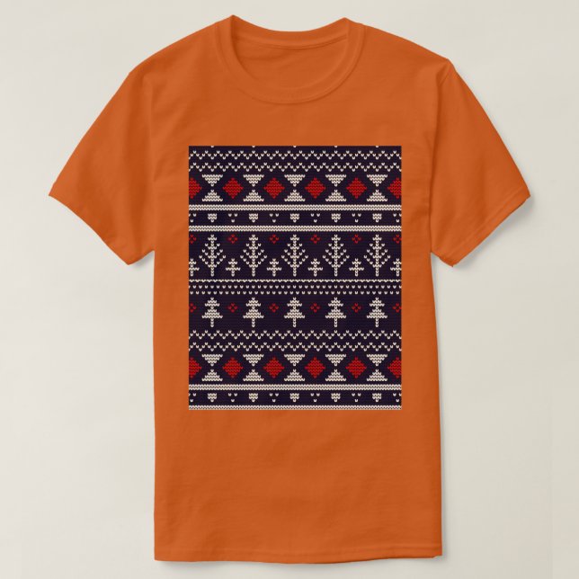 Weihnachts-Sweater-Muster Easy Baby Knitter-Muster T-Shirt (Design vorne)
