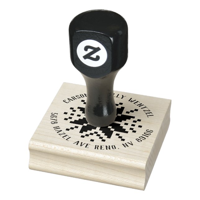 Weihnachts-Sweater-Snowflake-Adresse Rubber-Briefm Gummistempel (Stempel)