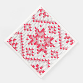 Weihnachts Sweater Strick Red Snowflake Serviette