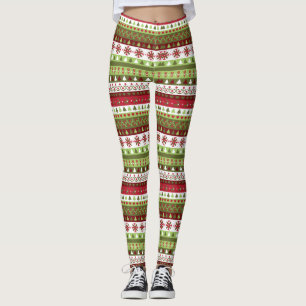 Weihnachts-Sweater-Style-Leggings  Leggings