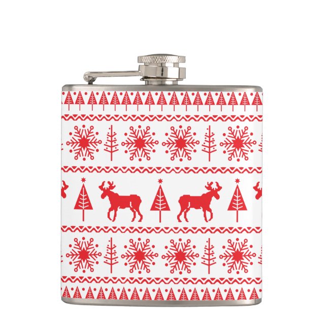 Weihnachts-Sweatflasche Flachmann (Vorderseite)