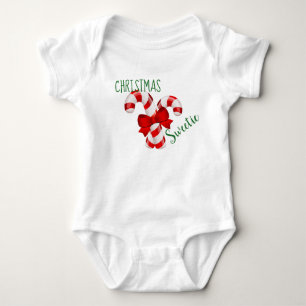 Weihnachts Sweetie Baby Bodysuit Strampler