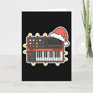 Weihnachts-Synthesizer Festive Feiertag Xmas Karte