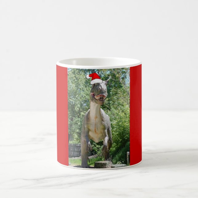 Weihnachts T-Rex Kaffeetasse (Mittel)