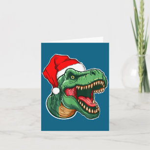 Weihnachts-T-Rex Karte