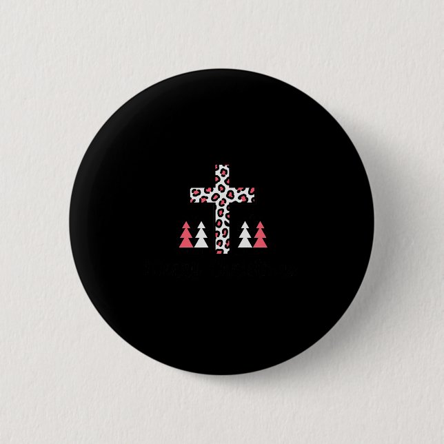 Weihnachts-T-Shirt  Button (Vorderseite)