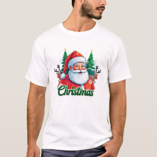 Weihnachts-T - Shirt-Design und weißer Hintergrund T-Shirt