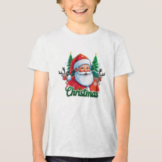 Weihnachts-T - Shirt-Design und weißer Hintergrund Tri-Blend Shirt