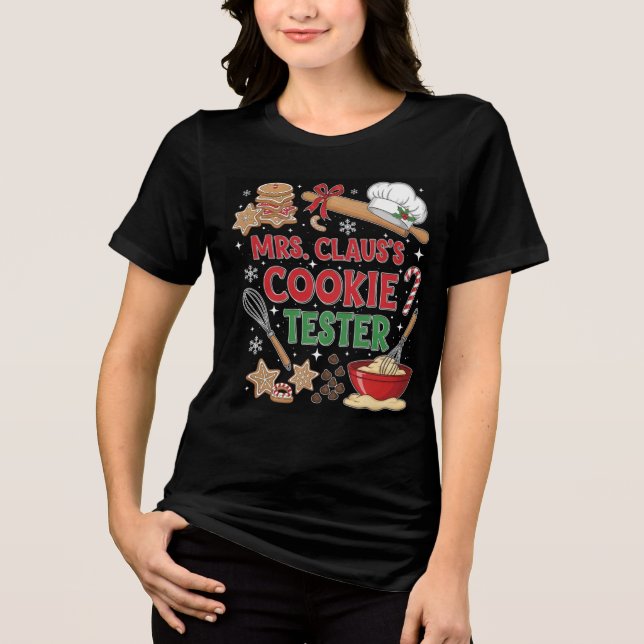 Weihnachts-T - Shirt für Bäcker Keksfreunde (Vorderseite)