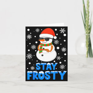 Weihnachts-T-Shirt Lustiger Frostiger Weihnachten Karte