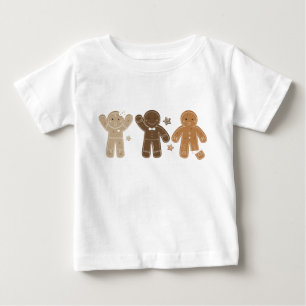Weihnachts-T-Shirt mit Ingwerbrot-Männern Baby T-shirt