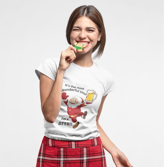 Weihnachts-T - Shirt - TIme für ein Bier (Von Creator hochgeladen)