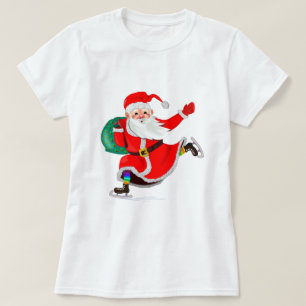 Weihnachts-T - Shirt Weihnachtsmann mit Geschenken