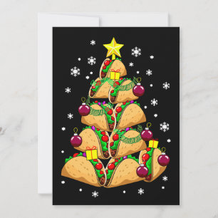 Weihnachts-Taco-Baumschmuck Schnee Urlaub Xmas Einladung