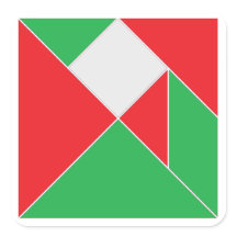 Weihnachts Tangram Puzzle Stickers