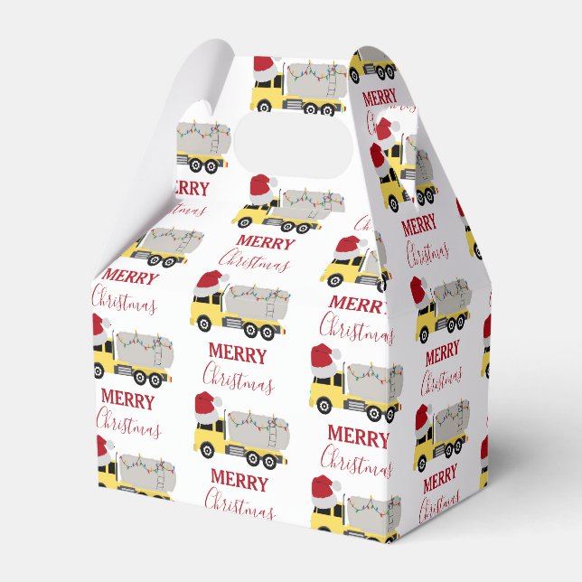Weihnachts-Tanker LKW Geschenkschachtel (Vorderseite)