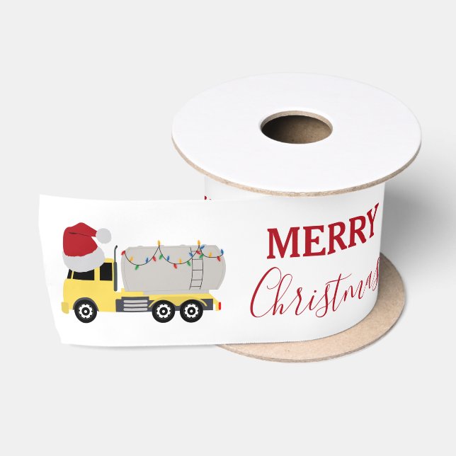 Weihnachts-Tanker LKW Satinband (Spule)