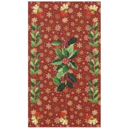 Weihnachts-Tanz Baby Angels Rot und Schneeflocken Tischdecke