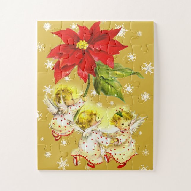 Weihnachts-Tanz Engel Kinder-Puzzle (Vertikal)