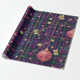 Weihnachts-Tartan Geschenkpapier