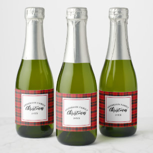 Weihnachts-Tartan Kariert Familienname Jahr