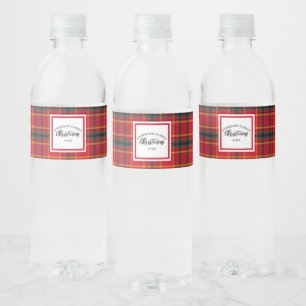 Weihnachts-Tartan Kariert Familienname Jahr
