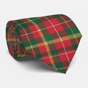 Weihnachts-Tartan Rot und Grün Krawatte