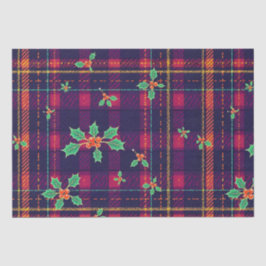 Weihnachts-Tartan Seidenpapier